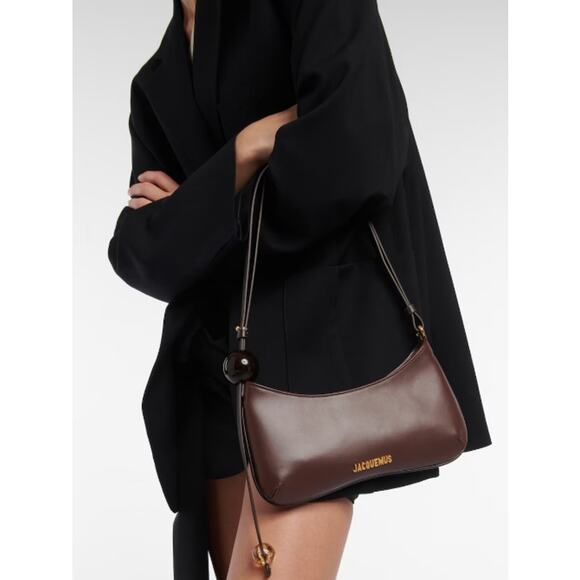 NEW JACQUEMUS BROWN LEATHER SPHERE MINI SHOULDER BAG NWT AUTHENTIC! - Picture 6 of 7